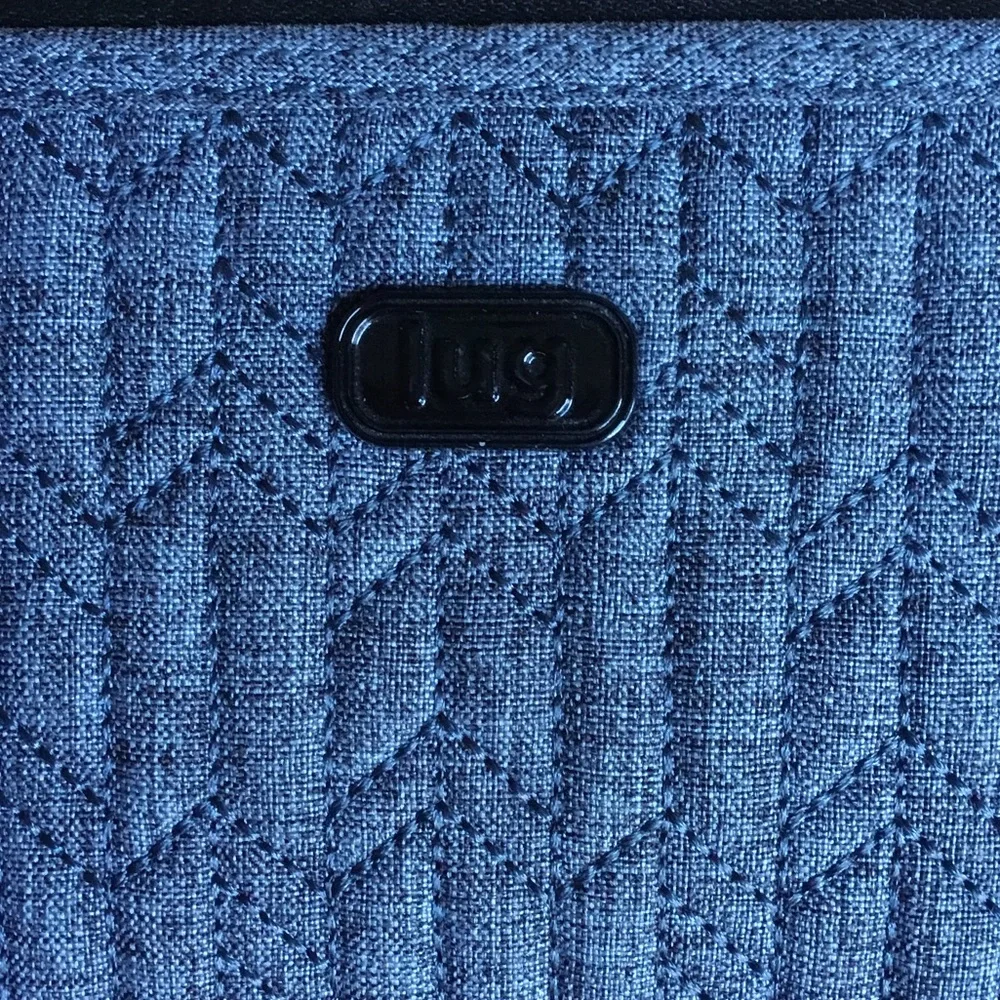 Lug Rodeo Quilted Dark Gray‎ RFID Wristlet Wallet Card Holder